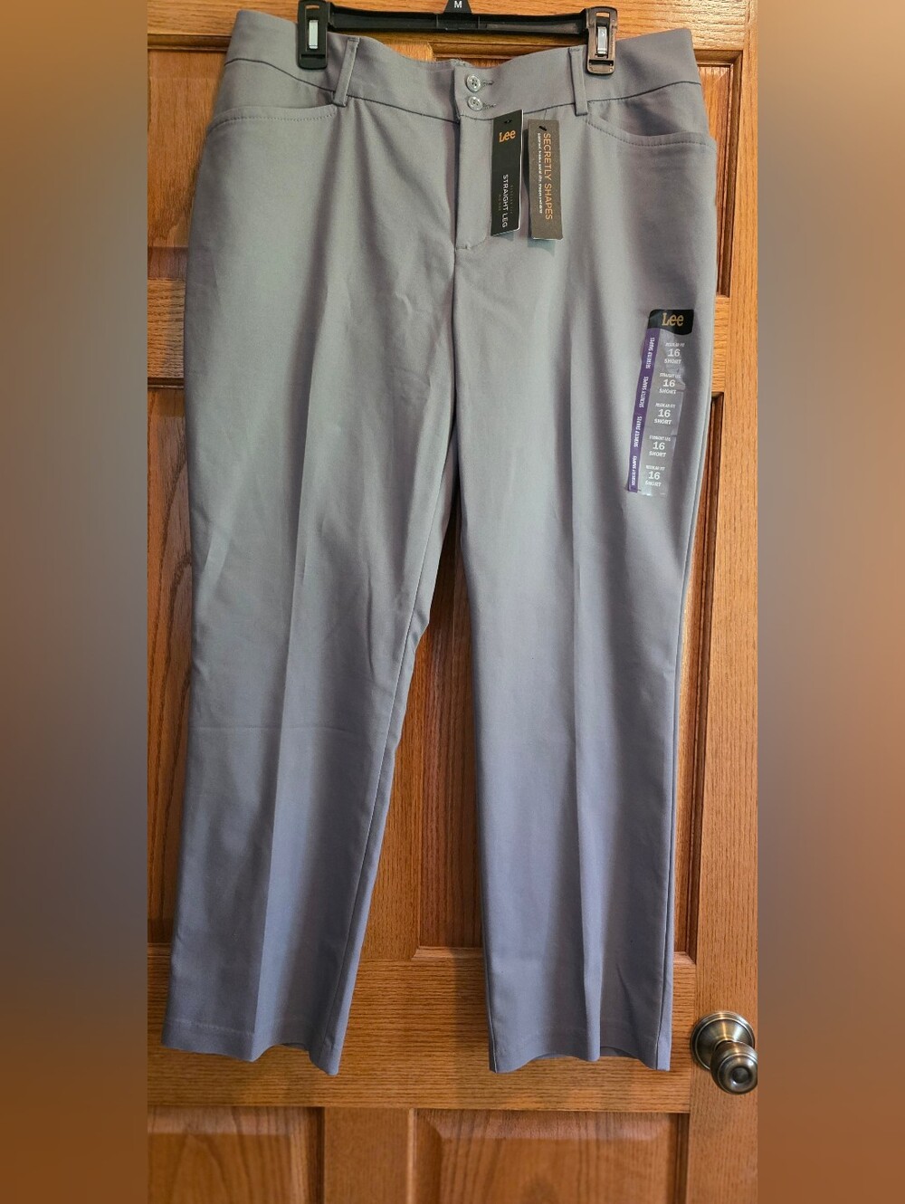 Lee Women's Straight Leg Pants in Light Gray